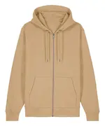 Unisex Cultivator 2.0 Iconic Zip-thru Hoodie Sweatshirt (STSU179) Latte