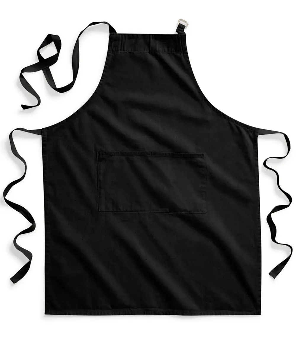 Fairtrade Cotton Adult Craft Apron Black