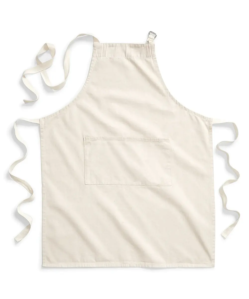 Fairtrade Cotton Adult Craft Apron Natural