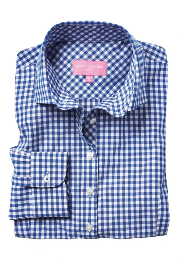 blue gingham