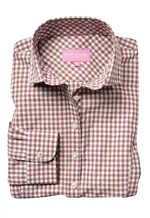 brown gingham