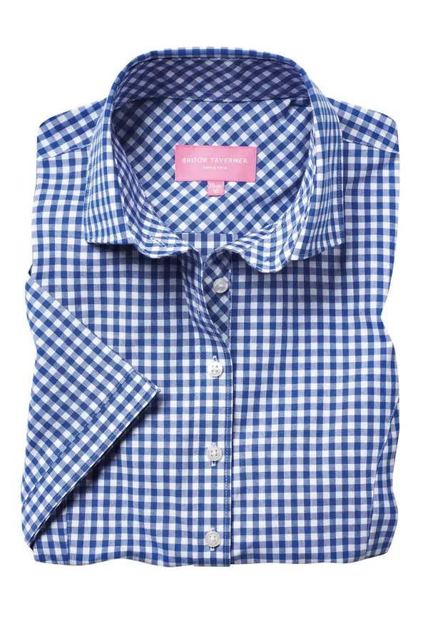 blue gingham