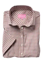 brown gingham