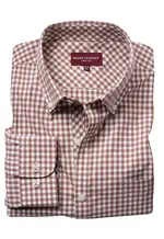 brown gingham
