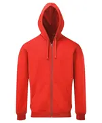 Men's Coastal Vintage Wash Loop Back Zip Through Hoodie Paprika