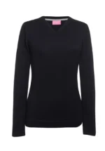 Atlanta soft 12 gauge knit jumper from Brook Taverner in Black