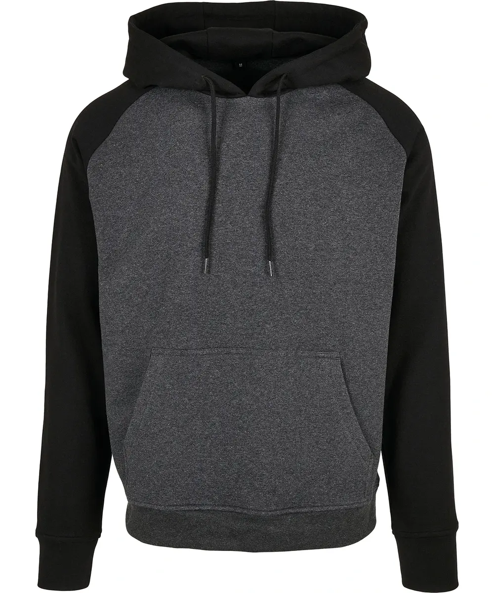 Basic Raglan Hoodie Charcoal Black
