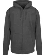 Basic Zip Hoodie Charcoal