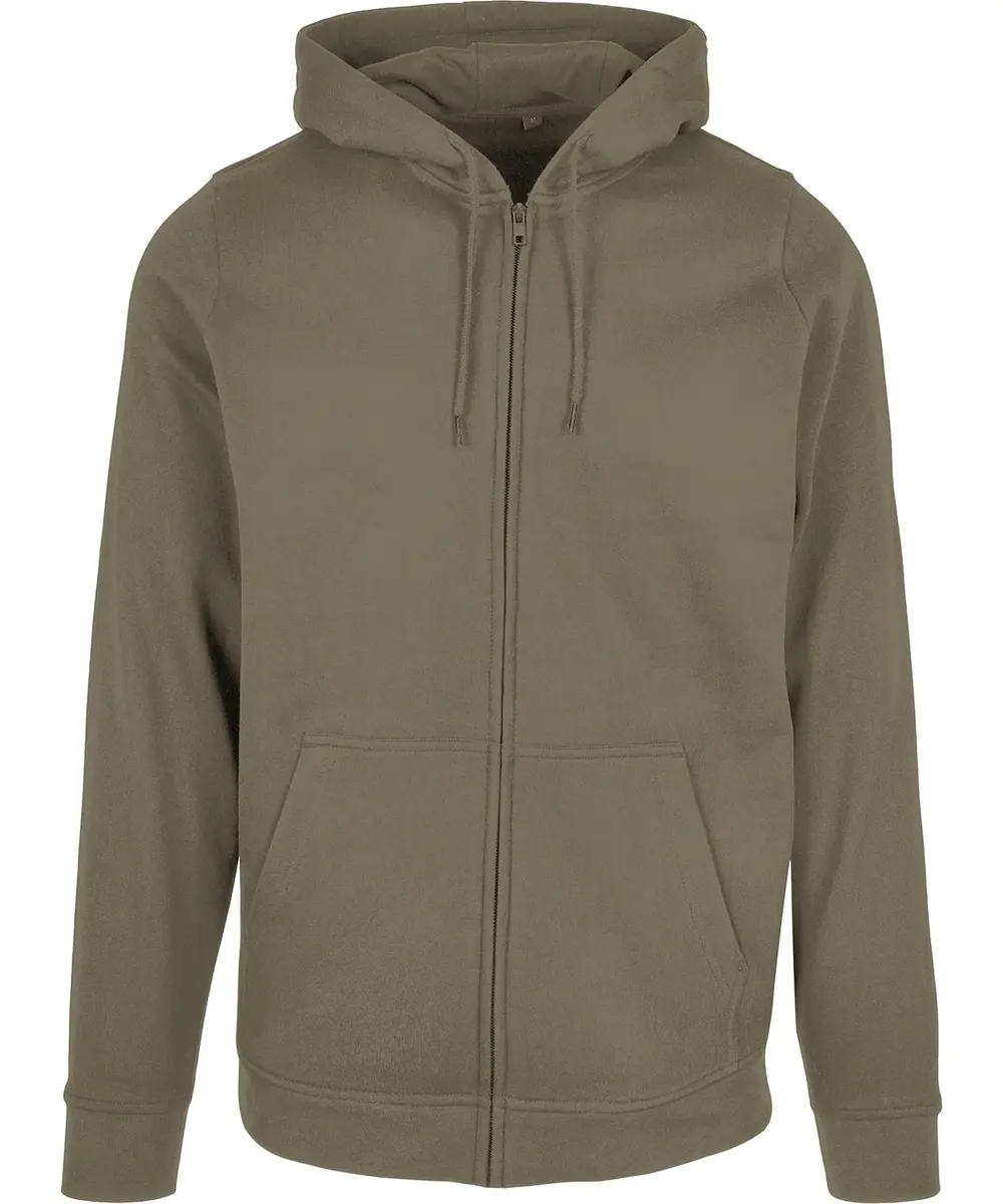 Basic Zip Hoodie Olive