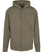 Basic Zip Hoodie Olive