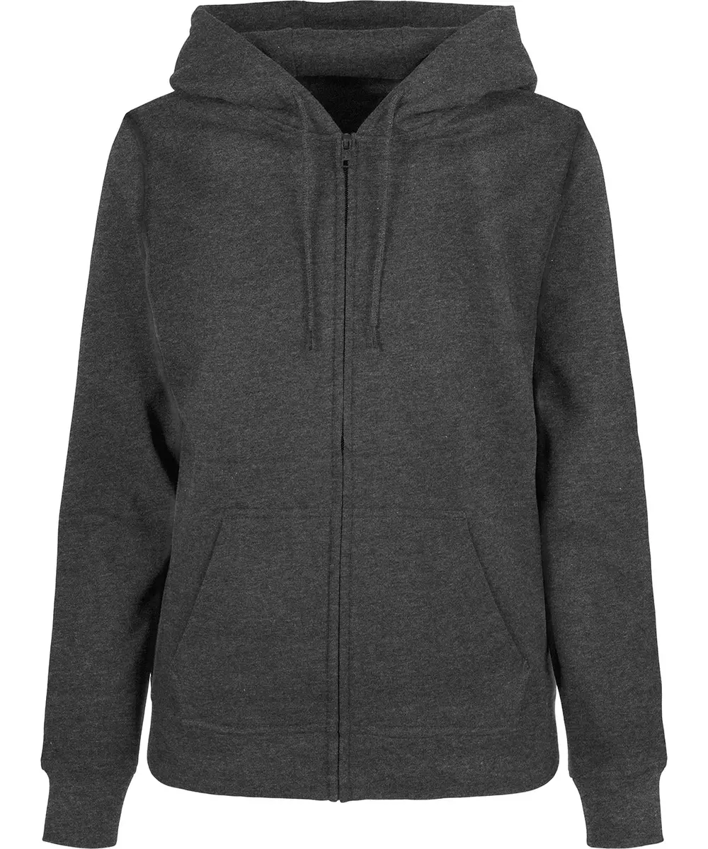 Women's Basic Zip Hoodie Charcoal