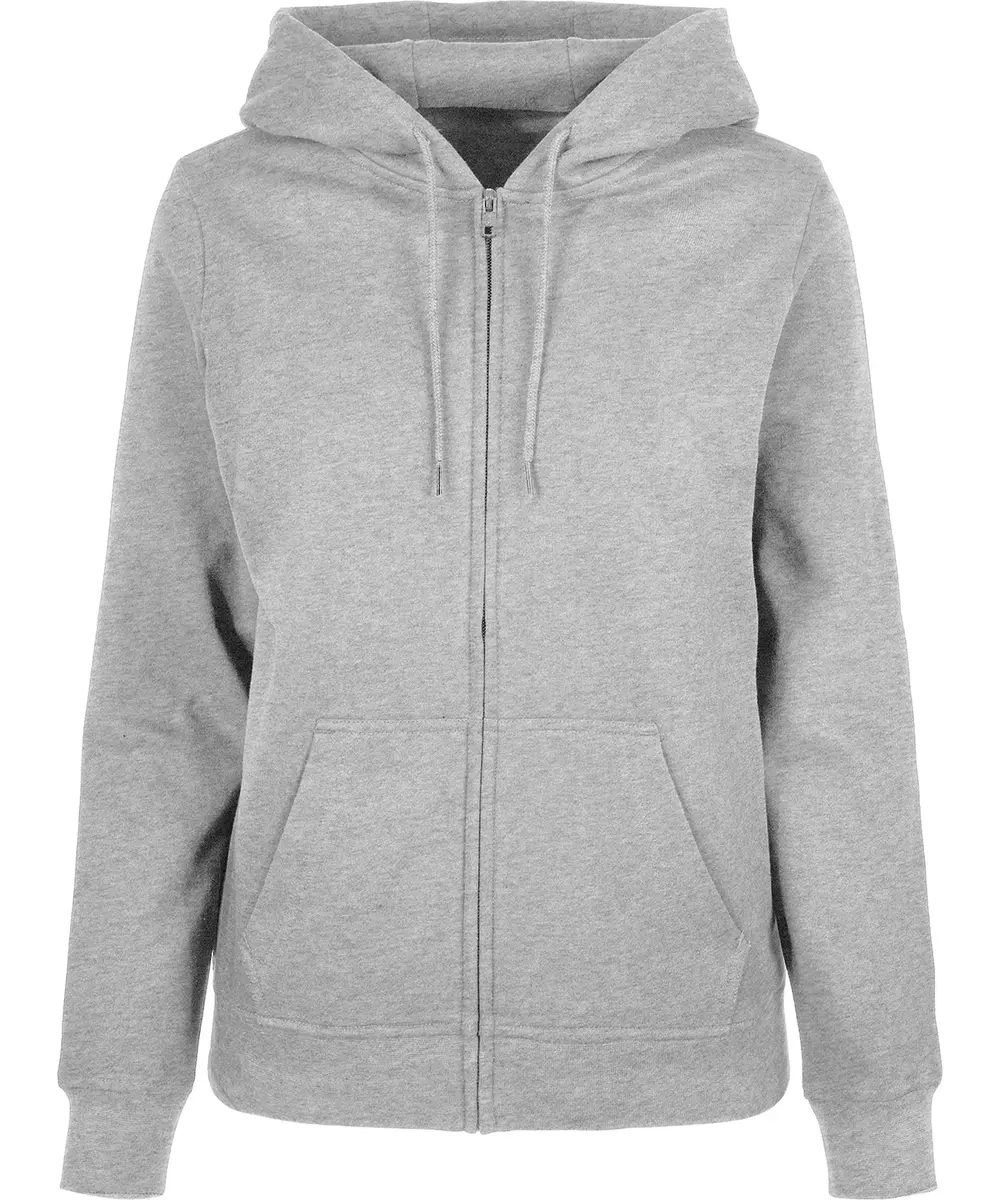 Women's Basic Zip Hoodie Heather Grey