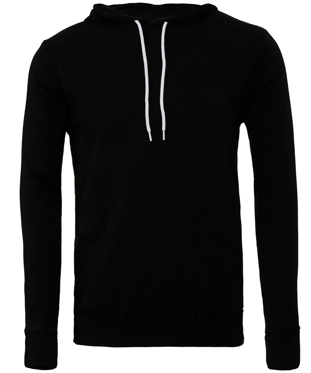 Unisex Polycotton Fleece Pullover Hoodie Black
