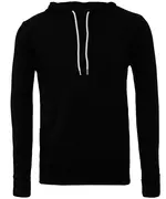 Unisex Polycotton Fleece Pullover Hoodie Black