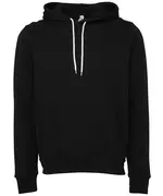 Unisex Polycotton Fleece Pullover Hoodie D T G Black