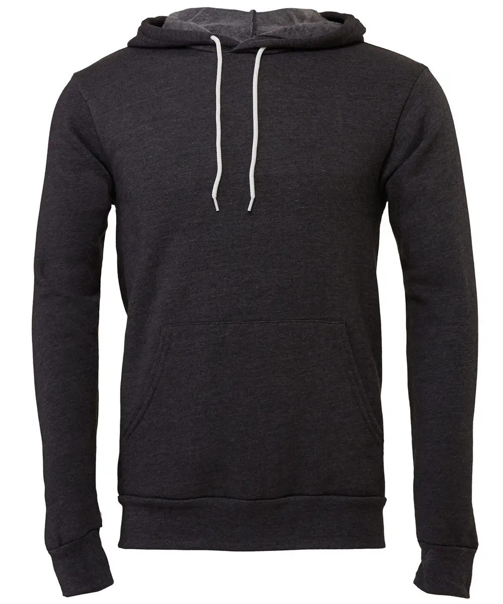 Unisex Polycotton Fleece Pullover Hoodie Dark Grey Heather