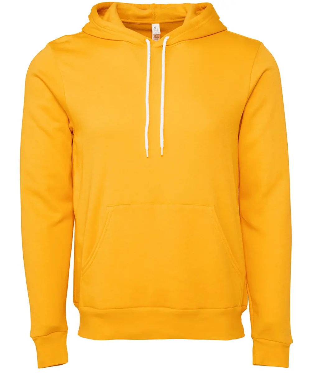 Unisex Polycotton Fleece Pullover Hoodie Gold