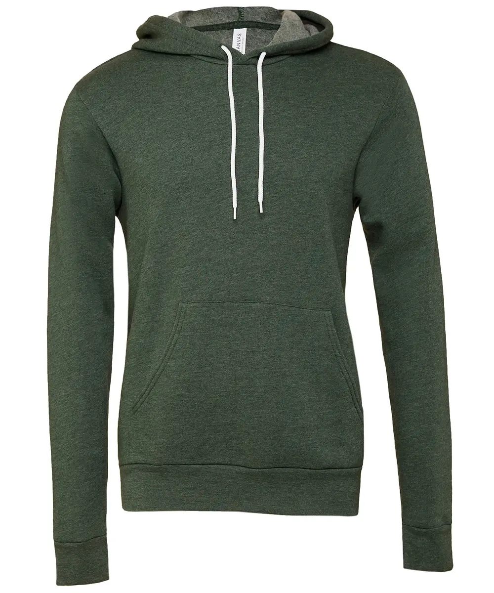 Unisex Polycotton Fleece Pullover Hoodie Heather Forest