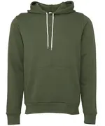 Unisex Polycotton Fleece Pullover Hoodie Military Green