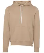 Unisex Polycotton Fleece Pullover Hoodie Tan