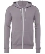 Unisex Polycotton Fleece Full-zip Hoodie - Storm, XS Storm