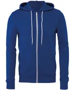 Unisex Polycotton Fleece Full-zip Hoodie - True Royal, XS True Royal