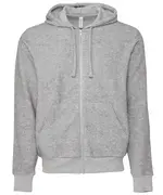Unisex Sueded Fleece Full-zip Hoodie Athletic Heather