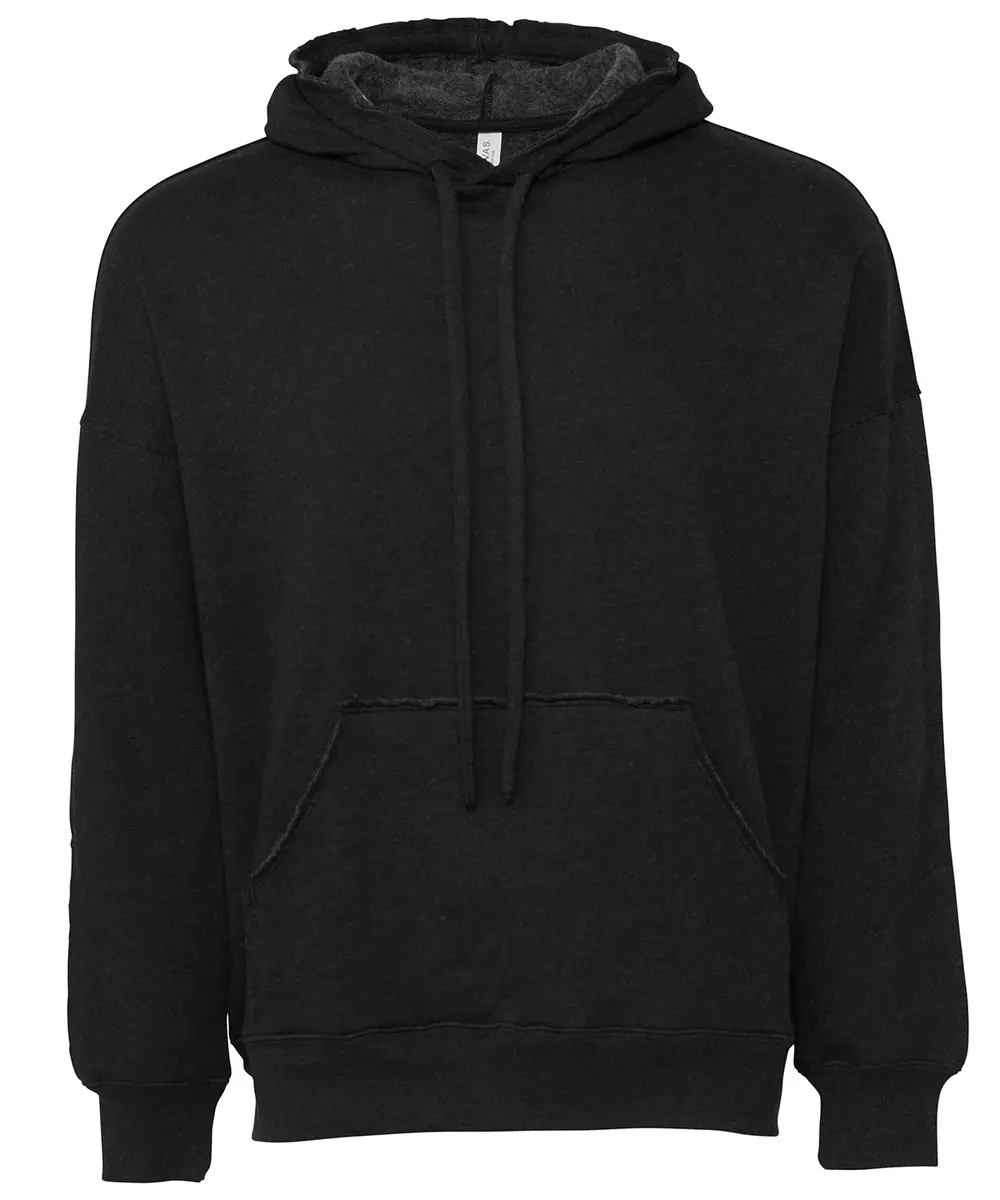 Unisex Raw-seam Hoodie Black Heather