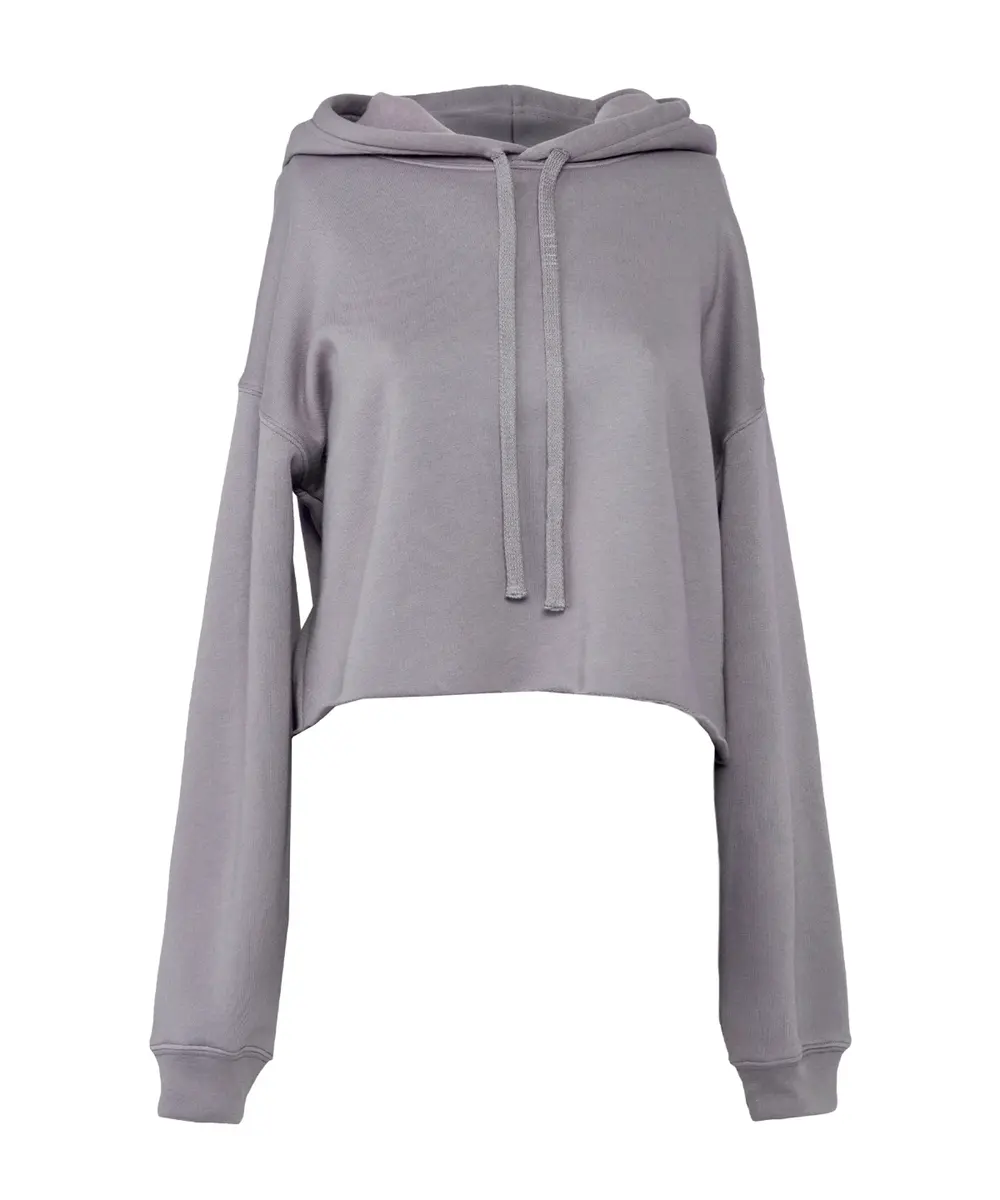 Women's Cropped Fleece Hoodie Storm