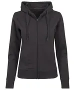 Women's Terry Zip Hoodie Charcoal