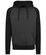 Raglan Hoodie Charcoal Black