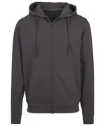 Terry Zip Hoodie Charcoal