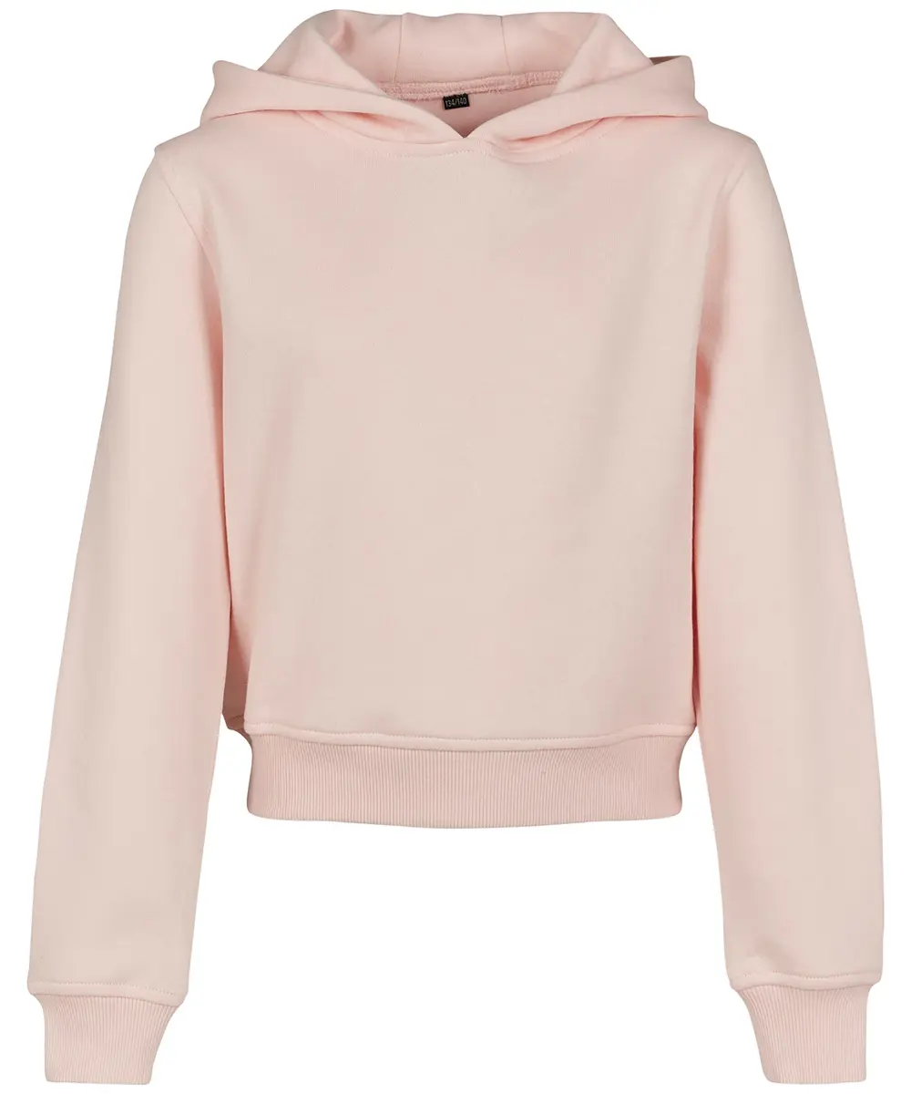 Girls Cropped Sweat Hoodie Pink