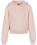 Girls Cropped Sweat Hoodie Pink