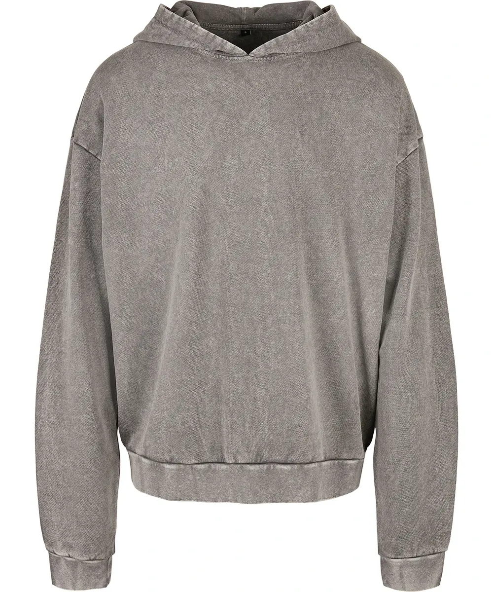 Acid Washed Oversize Hoodie Asphalt