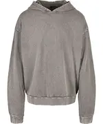 Acid Washed Oversize Hoodie Asphalt