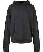 Acid Washed Oversize Hoodie Black