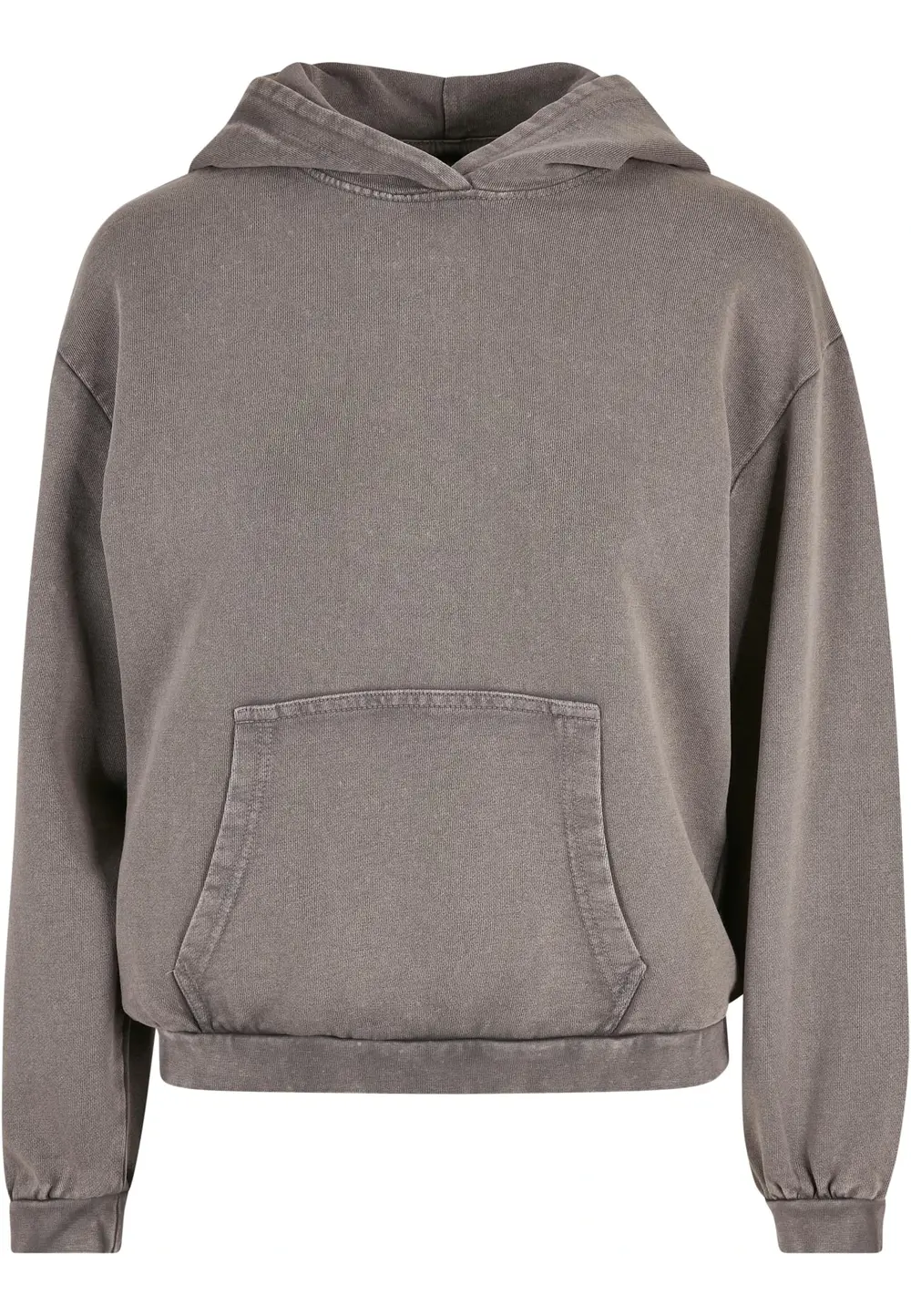 Women's Acid Washed Oversized Hoodie Asphalt