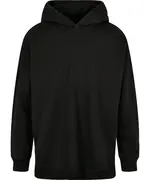 Oversized Cut-on Sleeve Hoodie Black