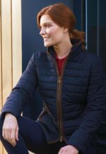 Alma Quilted Jacket iin navy