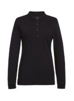 Anna Premium Womens Cotton Polo Black