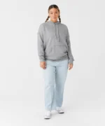 Unisex raw-seam hoodie