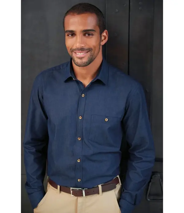 Jasper Shirt jasper shirt 100 cotton chambray p5102 16502_image