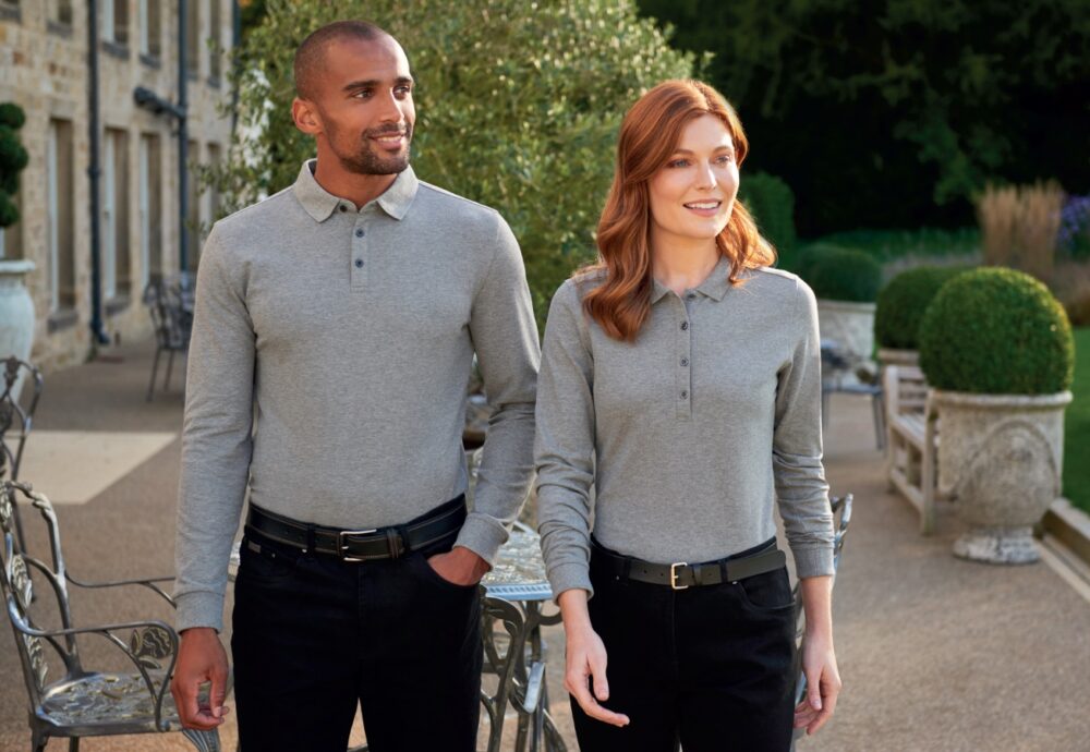 Anna Premium Womens Cotton Polo Grey