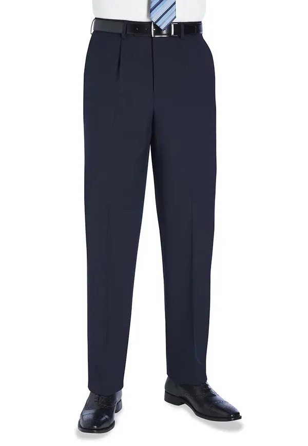 Langham Single Pleat Trouser langham_navy_ _8525a