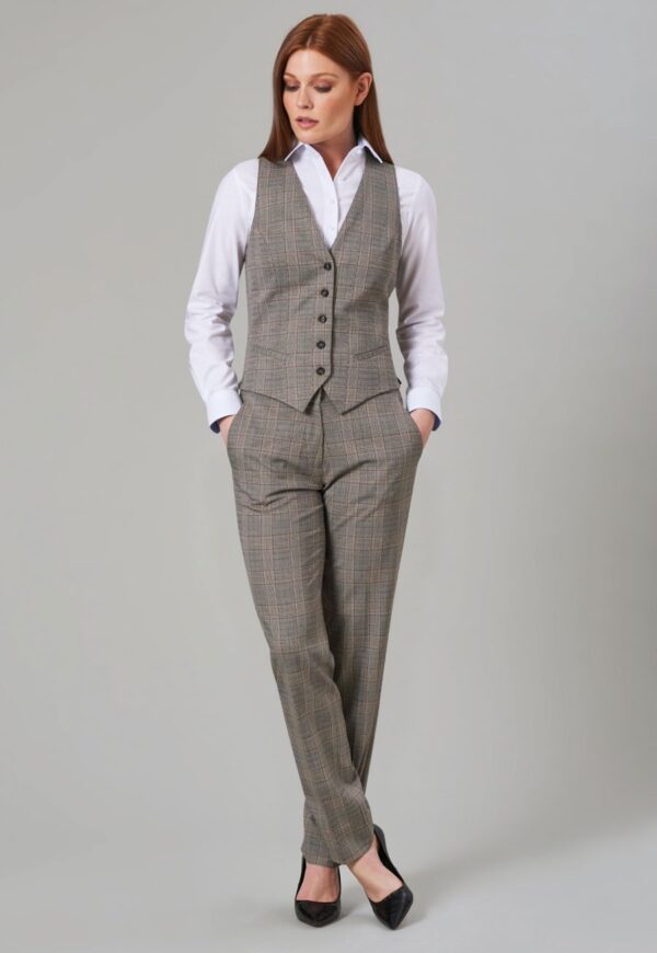 Stella Check Trouser check_ olivia grey check