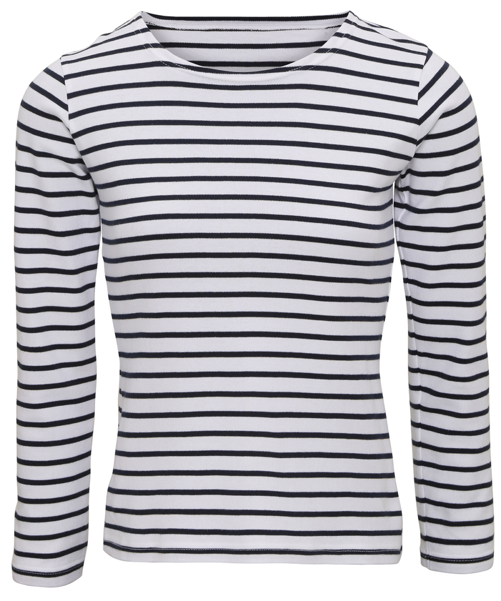 Women's Marinière Coastal Long Sleeve Tee White Navy