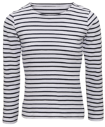 Women's Marinière Coastal Long Sleeve Tee White Navy