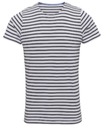 Men's Marinière Coastal Short Sleeve Tee White Navy