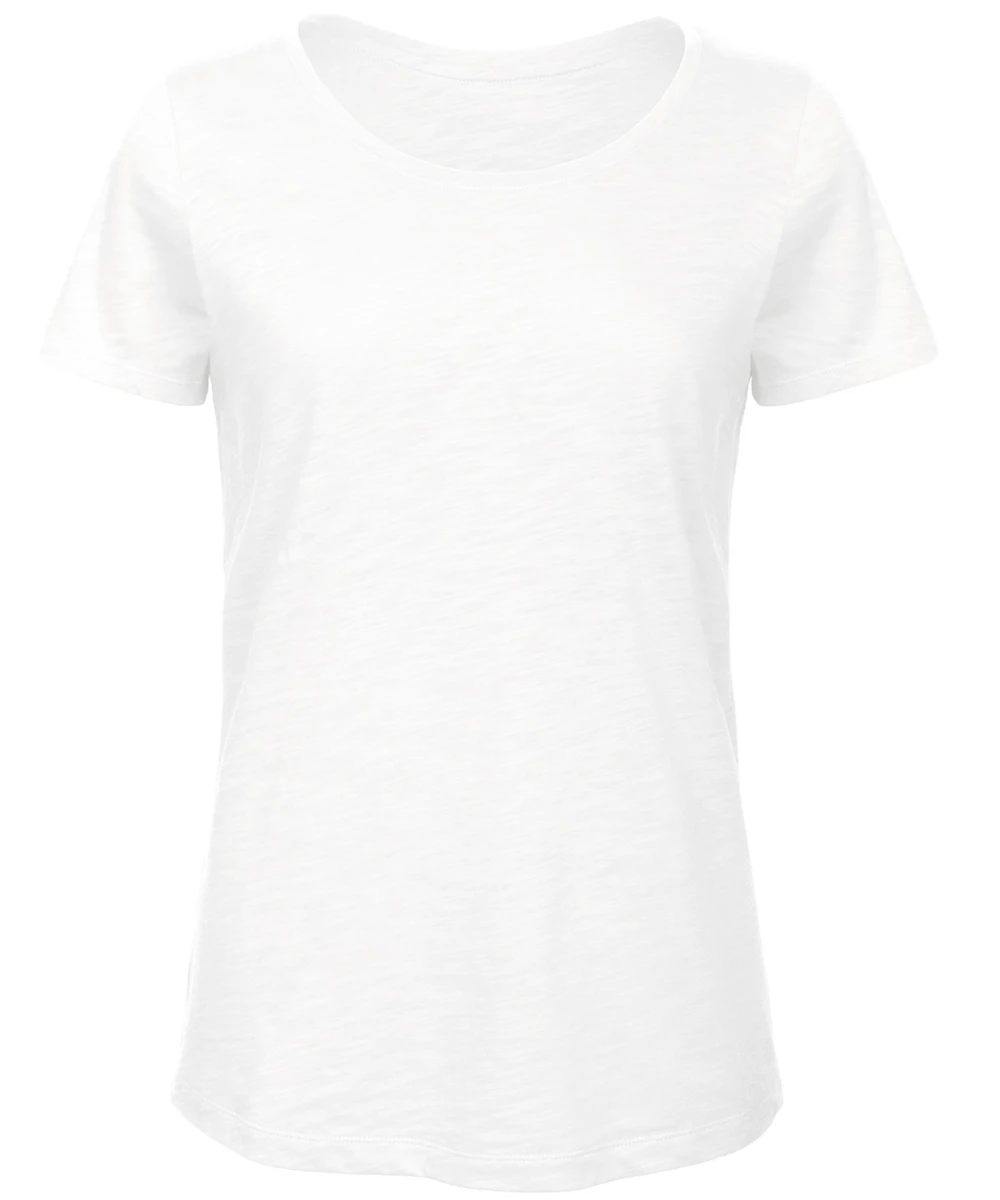 B&C Inspire Slub T /women Chic Pure White